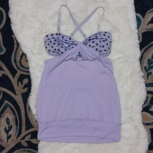Lululemon athletic purple tank top womens sz 4